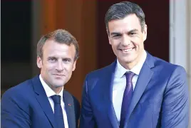  ?? (Sipa) ?? Con Emmanuel Macron.