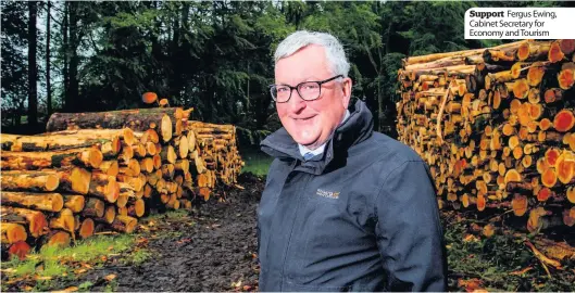  ??  ?? Support Fergus Ewing, Cabinet Secretary for Economy and Tourism