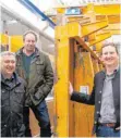  ?? FOTO: UNGLEHRT ?? Unglehrt hat die technische Geschäftsf­ührung verjüngt. Auf dem Bild zu sehen sind (von links nach rechts) Ralph Bartsch, Jürgen Unglehrt und Roland Albrecht.