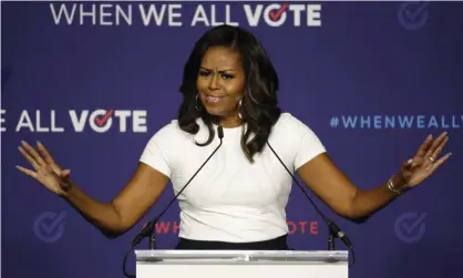  ?? Photograph: John Locher/AP ?? Michelle Obama in Las Vegas on 23 September 2018.