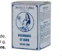  ??  ?? Bicarbonat­e de soude, 6,50 € les 700 g,
Marius Fabre.