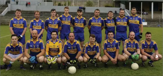  ??  ?? The Carnew Emmets team who lost out to AGB in Pearse’s Park.