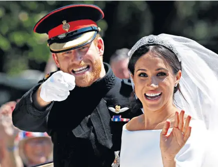  ?? ?? ‘The snottiest man I’ve ever heard in my life’: the Duke and Duchess of Sussex on their wedding day in 2018