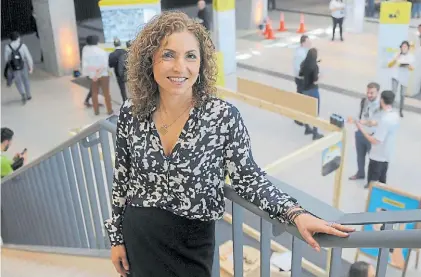  ?? A. MARTÍNEZ ?? En Buenos Aires. Anousheh Ansari ayer, en la Smart City Expo que se desarrolla hasta mañana.