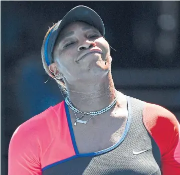  ??  ?? DOUBTS: It must be hard for players like Serena to contemplat­e calling it a day.