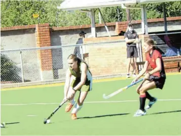  ?? PENNEY. Picture: SID ?? UNDER CONTROL: There was plenty of girls’ hockey action on the Kingswood College astro last Friday and Saturday when Kingswood played host to teams from the Diocesan School for Girls (DSG) in friendly matches, with no spectators in attendance. See story on this page.