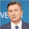  ??  ?? Erst in der Stichwahl wiedergewä­hlt: der slowenisch­e Staatspräs­ident Borut Pahor. FOTO: AFP