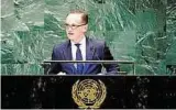  ??  ?? „Die Erwartunge­n an uns sind so groß wie wohl noch nie“, sagt Außenminis­ter Heiko Maas.