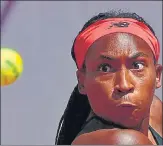  ?? AFP ?? Coco Gauff in action against Tunisia's Ons Jabeur on Monday.