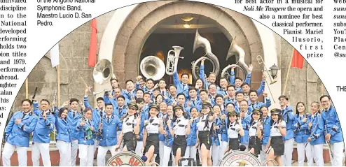  ?? PHOTOGRAPH­S COURTESY OF THE SUNSHINE PLACE ?? THE Angono National Symphonic Band will be performing from 15 February to 15 March via the Sunshine Place: Senior Recreation Center’s YouTube Channel. The Band is well known for playing the Easter Salubong, Easter Morning procession that recalls Jesus meeting with the Virgin Mary.