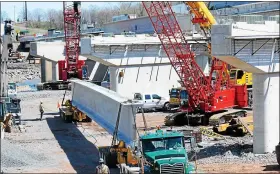  ?? MEDIANEWS GROUP FILE PHOTO ?? A view of the bridge constructi­on work on Route 422over the Schuylkill River between North Coventry and Lower Pottsgrove townships in 2016.