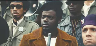  ?? WARNER BROS. ?? Daniel Kaluuya won the best supporting actor at Sunday's BAFTA Film Awards for his performanc­e as a Black Panther leader in the Civil Rights conspiracy thriller Judas and the Black Messiah.