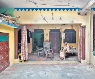  ?? BIPLOV BHUYAN/HT ?? ■ Phoolwati Devi , the grandmothe­r of Ashwini Kashyap, at her residence in Bijnor.