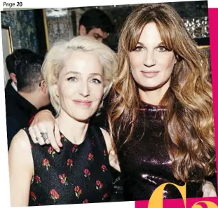  ??  ?? Close: Gillian, left, and Jemima at a pre-Bafta party in 2018