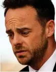  ??  ?? Ashamed: Ant McPartlin