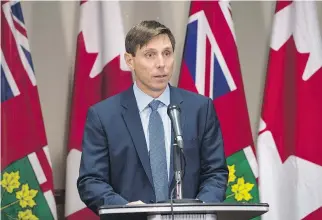  ?? AARON VINCENT ELKAIM/THE CANADIAN PRESS FILES ?? Former Ontario Progressiv­e Conservati­ve leader Patrick Brown says he “categorica­lly’’ denies “troubling allegation­s’’ about his conduct.