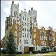  ?? Special to the Democrat-Gazette/BOB COLEMAN ?? St. Scholastic­a Monastery in Fort Smith houses approximat­ely 37 Benedictin­e sisters in a structure built to accommodat­e more than 300. The 92-year-old building, which has no insulation between its layers of brick, has long since fallen into disrepair,...