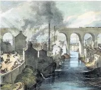  ??  ?? ●●A painting of the viaduct soon after it was completed in 1840