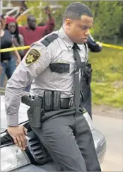  ?? Fred Norris Fox ?? MACK WILDS portrays a small-town deputy who fatally shoots a white teenager in “Shots Fired.”