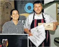  ?? PHOTOS: SUPPLIED ?? Supreme winner . . . Olivers Restaurant manager Noelia Cleri and head chef James Waite celebrate Olivers’ success in the annual Eat.Taste.Central awards. Inset: Olivers Restaurant’s 48hour braised short beef rib was the dish that won the supreme award.