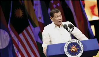  ??  ?? President Rodrigo Duterte (PCOO Photo)