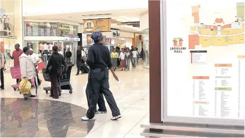  ?? PHOTO: LEON NICHOLAS ?? Consumers shop at Jabulani Mall, in Soweto. But is the African middle class really a phenomenon indicative of social change?