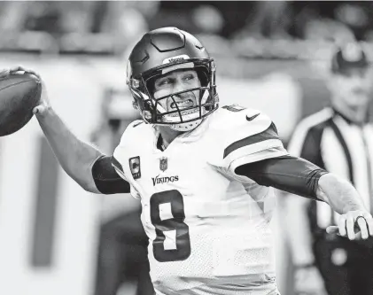  ?? DUANE BURLESON/AP ?? Kirk Cousins throws during the first half of a game on Dec. 11, 2022, in Detroit. The NFL’s free agency frenzy kicks off Monday with a 52-hour legal tampering period ahead of the official start of the new league year on Wednesday.