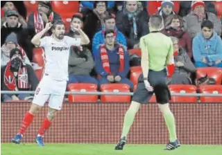  ?? ABC ?? Nolito celebra el gol que abrió el marcador en San Mamés