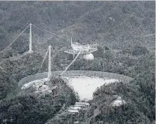  ?? /GETTY IMAGES ?? El observator­io Arecibo cuenta con uno de los radioteles­copios más grandes del mundo.