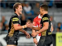  ?? PHOTO: GETTY IMAGES ?? Matthew Moylan celebrates after scoring for the Panthers.