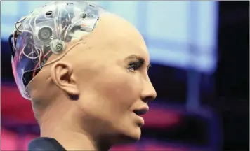  ?? PICTURE: CGTN AFRICA ?? Sophia, the first social humanoid robot.