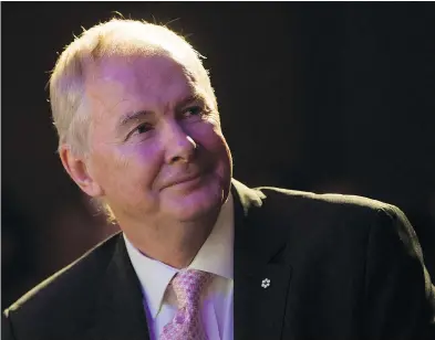  ?? DARRYL DYCK / THE CANADIAN PRESS ?? John Furlong, 66, a top sports executive in Vancouver, will be back at the podium for a University of British Columbia fundraisin­g event after the abrupt cancellati­on of his speech and subsequent apology from the university.