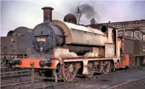  ?? VERNON SIDLOW ?? It’s not the first time it’s appeared as No. 51456… A colour view of No. 11456 standing out amid the grime of 1968 Bolton.