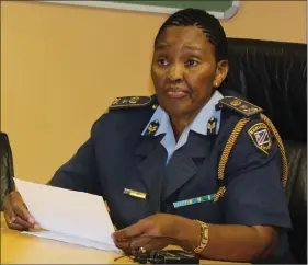 ?? Photo: Nampa ?? Do your job… Oshana police commission­er Rauha Amwele urged police officers to serve the public profession­ally.