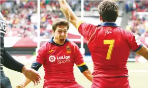  ?? ?? Shock: Spain Sevens beat the All Blacks