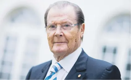 ?? Picture: AFP ?? SUPERSPY. British actor and Unicef goodwill ambassador Roger Moore will be remembered for playing the womanising spy James Bond. He died yesterday, aged 89, his family announced in a statement.