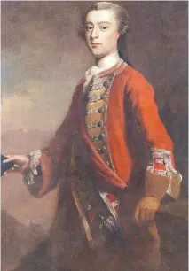  ?? BONHAMS ?? James Wolfe in a portrait attributed to Joseph Highmore.