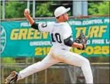  ?? Photos by Teri Seibert ?? Joe Sabatino works the hill for Yardley-Morrisvill­e which got past Bristol in its Legion playoff opener.