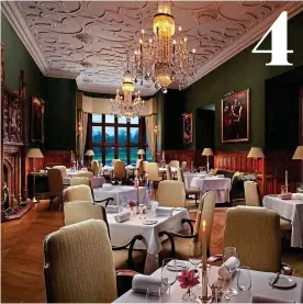  ??  ?? ADARE YOU: Enjoy fine dining in the glorious celeb favourite Adare Manor, Co. Limerick