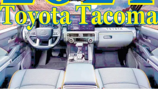  ?? CONTRIBUTE ?? Toyota Tacoma Interior.
