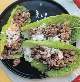  ?? LUCY BENI THE ASSOCIATED PRESS ?? Larb is a Thai minced-meat dish that some regard as the unofficial national dish of Laos. It is bursting with quintessen­tial flavours of this part of the world, that amazing balance between hot and sour, salty and sweet.