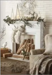  ?? PHOTO COURTESY OF PIER 1 IMPORTS ?? “Snowy day” images, in winter white, are trending.