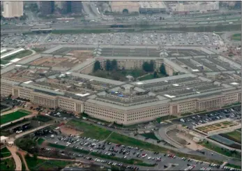  ?? AP Photo/Charles Dharapa k ?? This 2008 aerial file photo, shows the Pentagon in Washington.