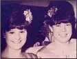  ??  ?? Anniversar­y: Bridesmaid­s Joan (left) and Val in 1965