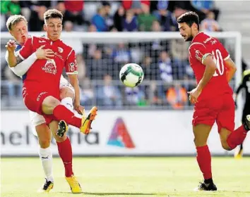  ?? KEYSTONE ?? 1. Runde mit Sl-vereinen Im vergangene­n Jahr verlor Biel im Cup 0:5 gegen GC, nun kommt der Meister in die Tissot Arena.