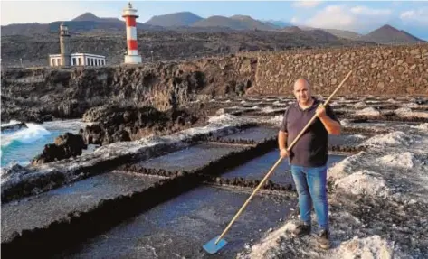  ?? // REUTERS ?? Andrés Hernández, nieto del fundador del negocio de la sal en La Palma