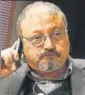  ?? AP ?? File photo of Saudi journalist Jamal Khashoggi.