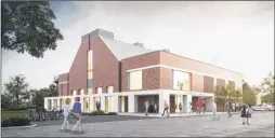  ??  ?? Artist’s impression of the proposed Great Hall at Kent College