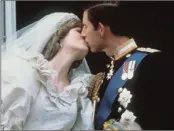  ?? PICTURES: AP ?? Britain’s Prince Charles kisses his bride, Diana, on their wedding day on July 29, 1981.