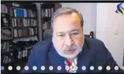  ?? CAPTURA DE VIDEO ?? Gustavo Gallón, de la Comisión Colombiana de Juristas, durante la presentaci­ón del informe ante JEP.